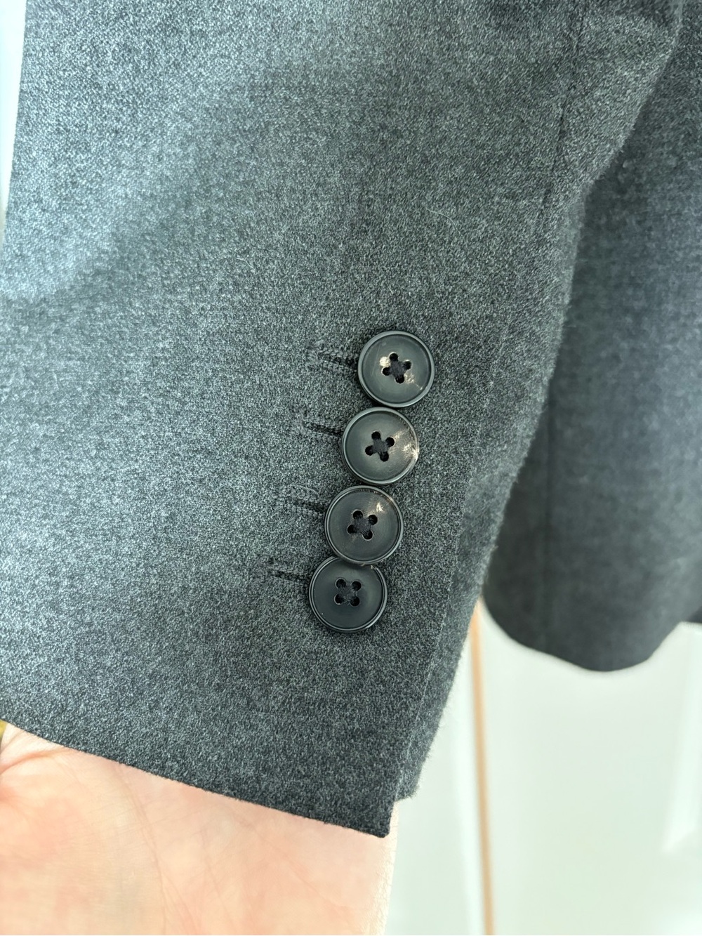 Zara Grey Wool-Blend Tailored Blazer size S - Picture 7 of 7